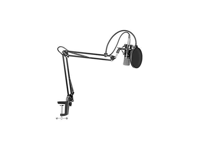 NW700 Professional Studio Broadcasting Recording Condenser Microphone NW35 Adjustable Recording Microphone Suspension Scissor Arm Stand with Shock