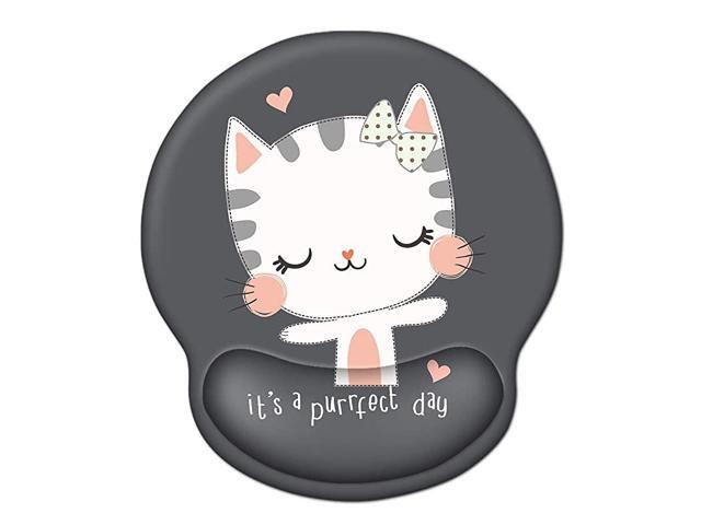 Mouse Pad with Wrist Rest Support Gel Mouse Pads with Non Slip Rubber Base Memory Foam Mousepad Ergonomic Mouse Wrist Rest Pad for Laptop Computer