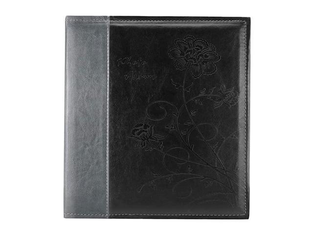 Photo Album 4x6 1000 Photos Large Capacity Wedding Family Leather Cover Picture Albums Holds Horizontal and Vertical 4x6 Photos with Black PagesBlack