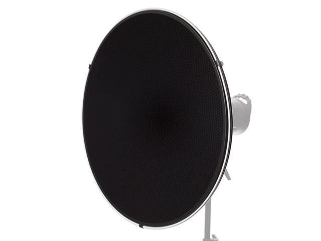 1x 22 inch Alien Bees Mount Photography Beauty Dish w Honeycomb Grid AluminumLightweightSnapOn GridStrobe Monolight Compatible