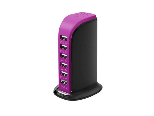 Charge USB Wall Charger 6 Ports Desktop QC 30 USB Hub Charging StationTravel Charger Fast Charging Compatible with PhoneTabletsSmartphones and