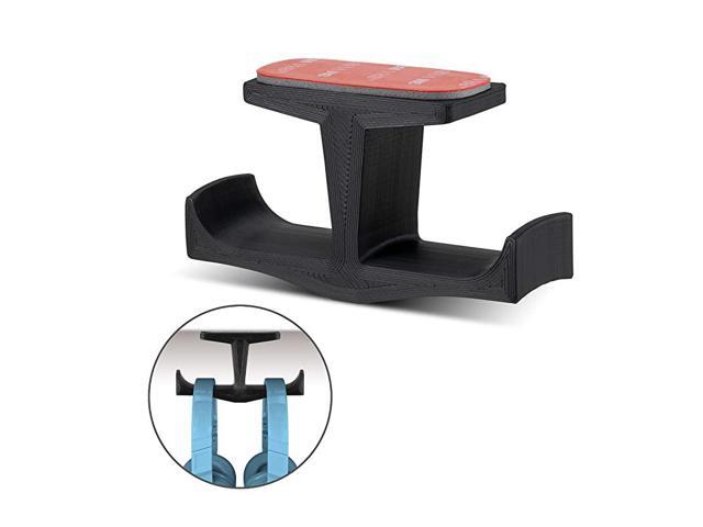 BigT Under Desk Headphone Stand Mount Holder for Gaming Music Mobile Headsets Hanger No Screws Neon Green
