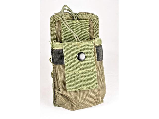 StrapPack ClipOn Pouch for Radio GPS Green Backpack Attachment for Hunters First Responders Public Safety Hikers and Travelers