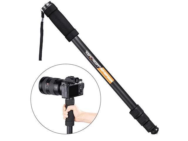 Camera Monopod4Section 67171CM Compact Portable Travel DSLR Monopod Unipod Stand Walking Trekking Stick Aluminum Alloy Lightweight SLR Cameras