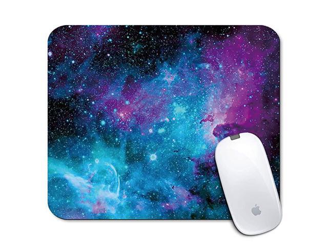 Personalized Rectangle Mouse Pad Printed Purple Galaxy Sky Pattern NonSlip Rubber Comfortable Customized Computer Mouse Pad 945x787inch