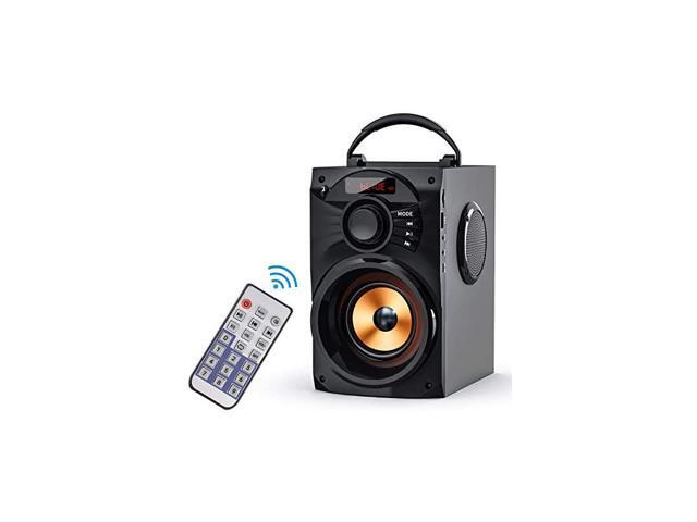 Portable Bluetooth Speakers Subwoofer Heavy Bass Wireless OutdoorIndoor Party Speaker Line in Speakers Support Remote Control FM Radio TF Card LCD
