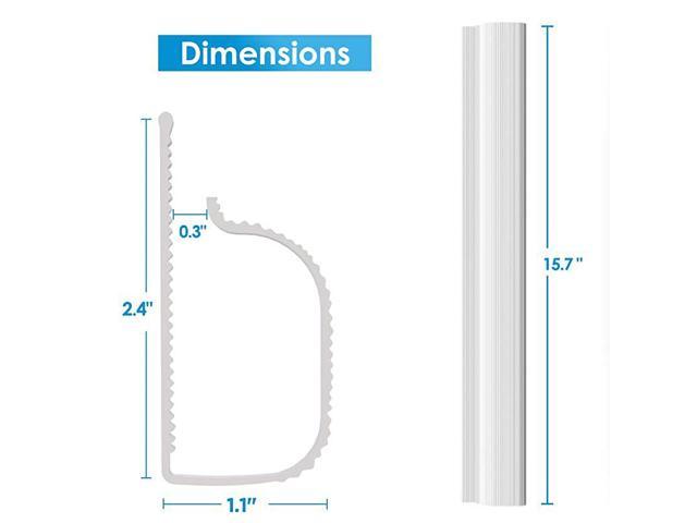 J Channel Cable Raceway 94″ Desk Cord Organizer Computer Cable