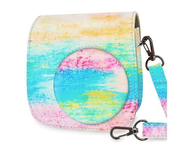 Protective Case Bag Purse Compatible with Fugifilm Mini 9 Mini 8 Mini 8+ Instand Camera Multi Painting