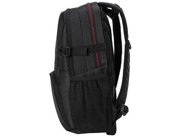 Metropolitan Advanced Travel and Commute Backpack with Protective Storage for up to 156Inch Laptop and Tablet BlackRed TSB917US