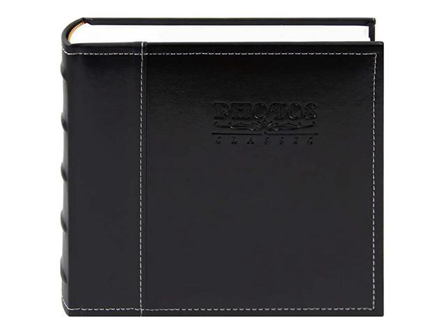 Wedding Family Baby Holiday Christmas Vacation Anniversary Photo AlbumPhotography Book Small Faux Leather Vintage Cover Black 200 4x6 Pockets with