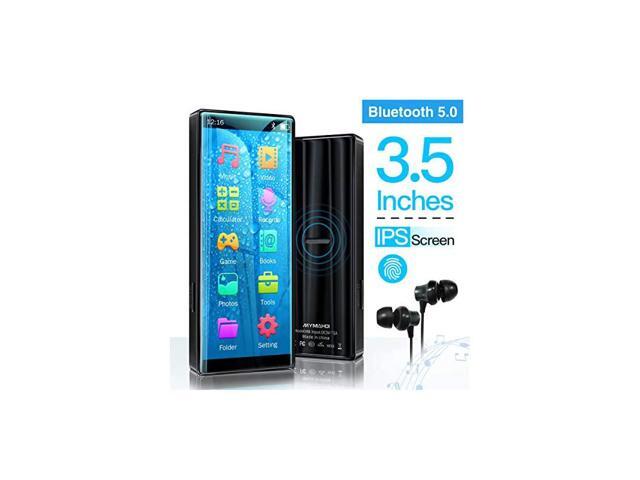 MP3 Player with Bluetooth 50 High Resolution and Full Touch Screen Builtin Speaker 8GB HiFi Lossless Sound Player with FM Radio Voice Recorder