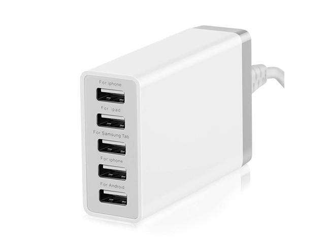 Port USB Wall Charger Hub 40W 8A Desktop USB Charging Station for Multiple Devices Multi Ports USB Charger for Phones Tablets and More