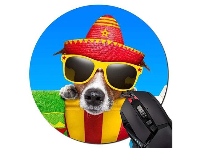 Hat Snout Funny Animals Mouse Pad NonSkid Natural Rubber Rectangle Mouse Pads Home Office Computer Gaming Mousepad Mat