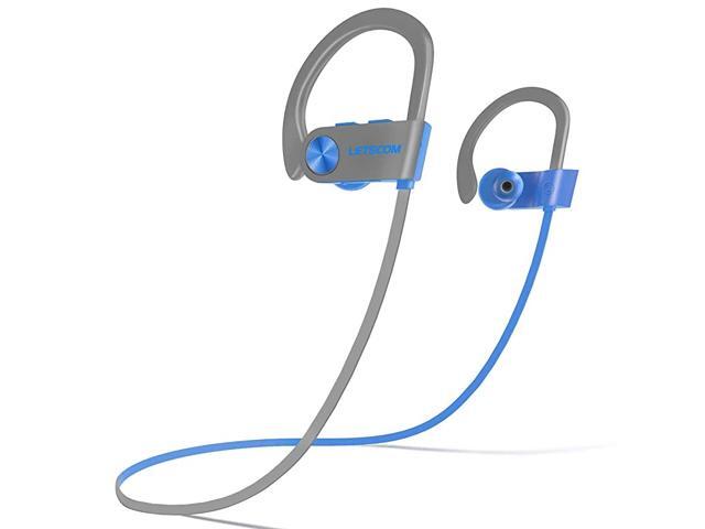 Bluetooth Headphones V50 IPX7 Waterproof Wireless Sport Earphones HiFi Bass Stereo Sweatproof Earbuds WMic Noise Cancelling Headset for Workout