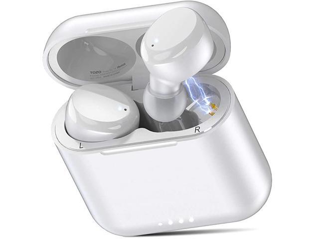 T6 True Wireless Earbuds Bluetooth Headphones Touch Control with Wireless Charging Case IPX8 Waterproof TWS Stereo Earphones inEar Builtin Mic