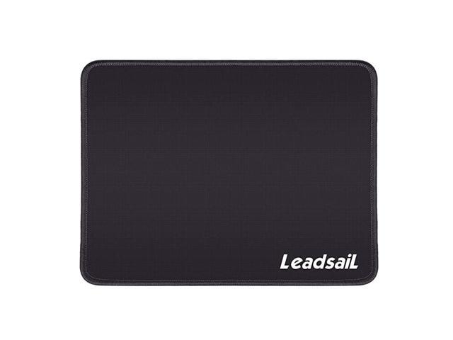 Mouse Pad with Stitched Edge WaterResistant PremiumTextured Mouse Mat NonSlip Rubber Base Mousepad for Laptop Computer PC 106×83×01 inches Black