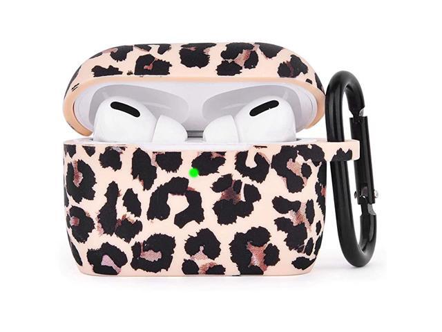 Silicone Cover Compatible AirPods Pro Case Floral Print Protective Case Skin for Apple Airpod Pro Charging Case 2019 LED Visible ShockAbsorbing