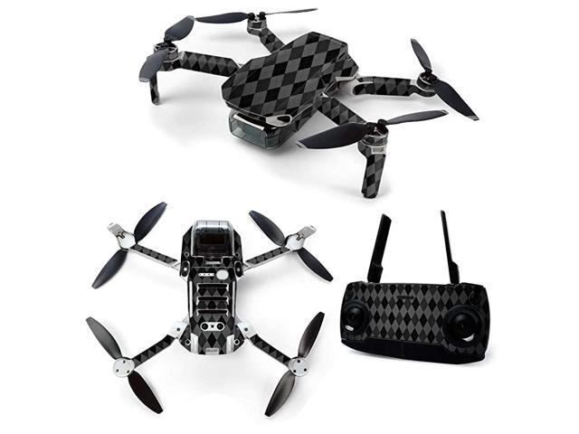 Skin for DJI Mavic Mini Portable Drone Quadcopter Black Argyle Protective Durable and Unique Vinyl Decal wrap Cover Easy to Apply Remove and