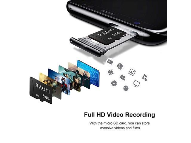 Micro SD Card 8GB 5 Pack TF Card C10 Flash Memory Card Mini SD Micro Card Class10 for Cell Phone Tablet Camera Fire GoPro Nintendo Dash Cam Drone