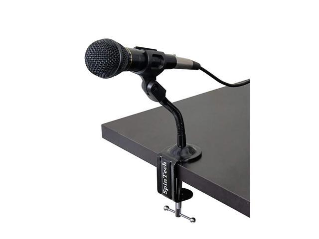 Flexible Gooseneck Microphone Stand with Desk Clamp for Radio Broadcasting Studio Live Broadcast Equipment TV Stations 6 Clamp