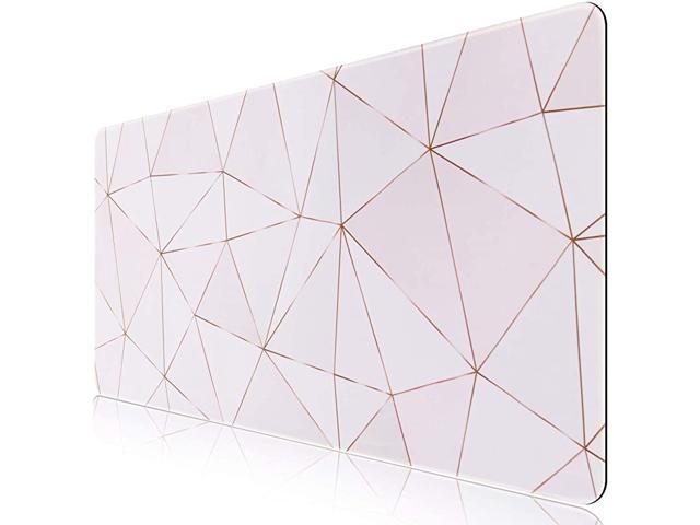 Desk Pad Large Gaming Mouse Pad with Stitched Edges Extended Mouse Pad Desk Mat with NonSlip Rubber Base Waterproof Keyboard Pad Mat for Home