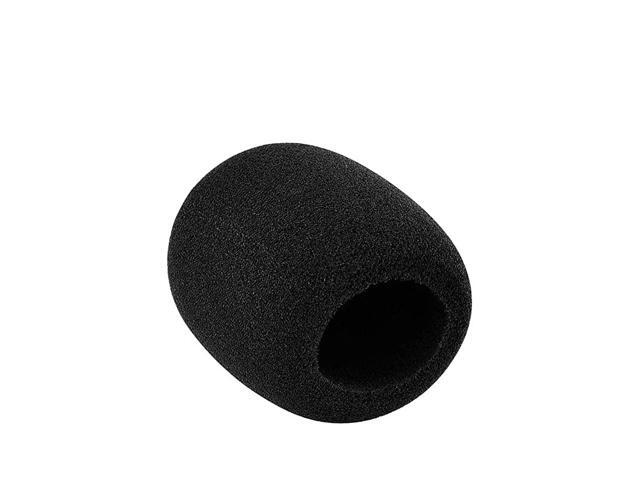 Large Foam Mic Windscreen for MXL Audio Technica and Other Large Microphones Black