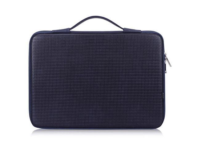 12133 Waterproof Leather Solid Hard Shape Laptop Sleeve Bag Case with Inner Tuck Net Fits All 12133 Inches Laptops Notebook MacBook AirPro Tablet