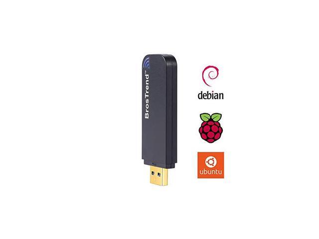 1200Mbps Linux USB WiFi Adapter Dual Band Network 5GHz867Mbps + 24GHz300Mbps Support Ubuntu Mint Debian Kali Kubuntu Lubuntu Xubuntu Zorin