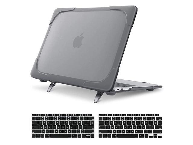 MacBook Air 13 inch Case 2020 2019 2018 Release A2337 M1 A2179 A1932 Heavy Duty Plastic Hard Shell with Fold KickstandKeyboard Cover Only