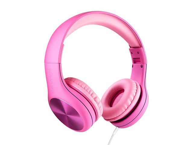 New Connect+ PRO Kids Premium Volume Limited Wired Headphones with SharePort and Inline Microphone Children Pink