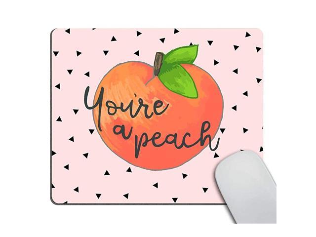 Gaming Mousepad CustomYoure a Peach Quote with Mouse pad Cute Hand Drawn Peach Mouse Pads for Computers Laptop