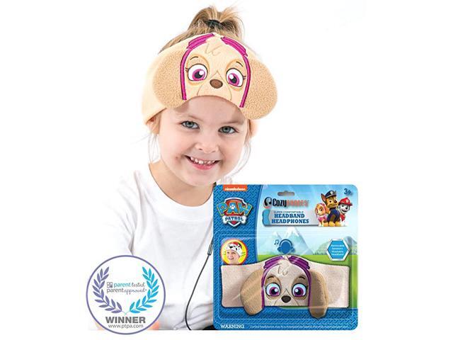 Paw Patrol Kids Headphones by Volume Limited with Thin Speakers Super Soft Stretchy Headband Perfect Toddlers Childrens Earphones for School Home