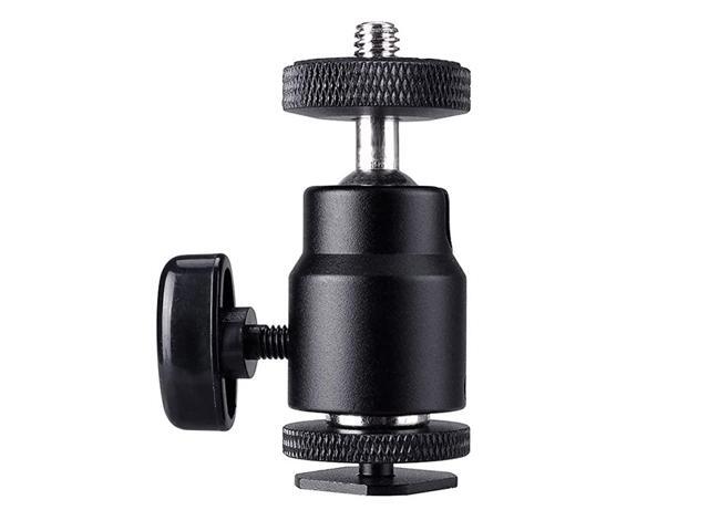 Shoe Mount Adapter 14 Mini Ball Head Ring Light Adapter for Cameras Camcorders Smartphone Gopro LED Video Light Microphone Video Monitor Tripod