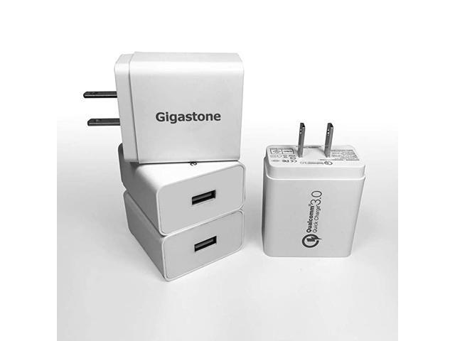 4Pack Quick Charge 30 18W 3A USB TypeA Wall Charger Qualcomm Certified QC30 Compatible with iPhone iPad Samsung Galaxy S10S9S8 Note87 LG HTC Nexus