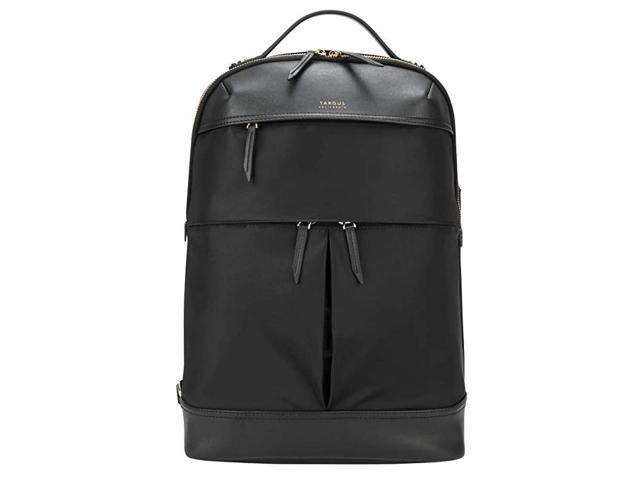 Newport Backpack Sleek Professional Travel Laptop Bag WaterRepellent Nylon Premium Metallic Hardware Wireless Charging Pocket Protective Sleeve for