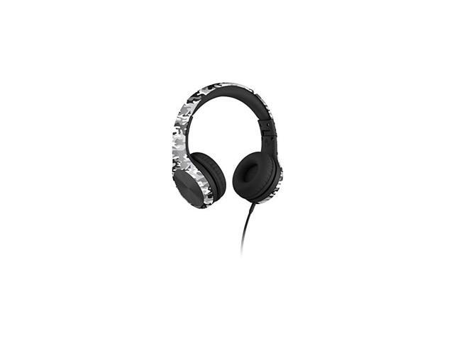 New Connect+ PRO Kids Premium Volume Limited Wired Headphones with SharePort and Inline Microphone Children Snow Camo