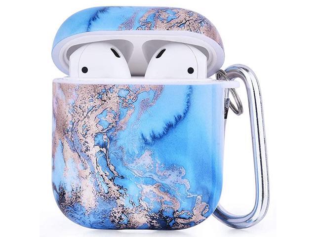 Compatible with Airpods Case 3 in 1 Cute Airpods Protective Hard Case Cover Portable Shockproof Women Girls Men with KeychainStrapEarhooks for