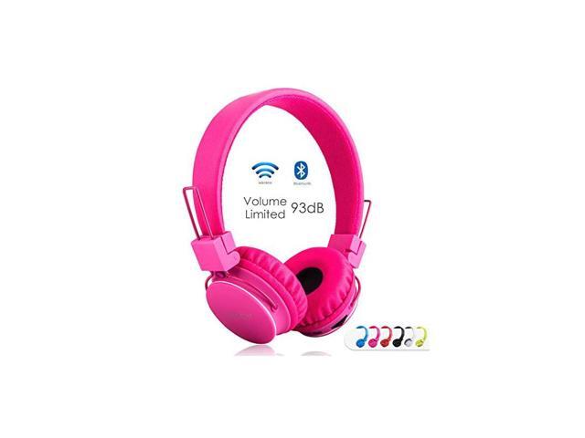 Bluetooth Headphones Foldable Volume Limiting WirelessWired Stereo On Ear HD Headset with SD Card FM Radio inline Volume Control Microphone for