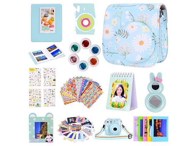 Instax Mini 9 Camera Accessories Set for Fujifilm Instax Mini 9 Mini 8 Mini 8+ CameraIncludes Mini 9 CaseAlbumsSix Color FiltersSelfie LensCamera