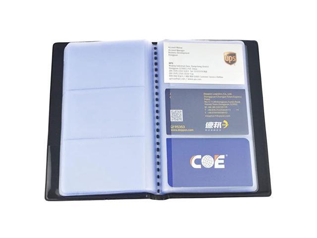Business Card Book Holder Name Card Organizer Professional Office Journal Namecard Holder Organizer Holds 240 Cards Black