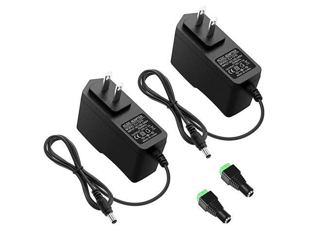12V 1A Power Supply Adapter 100~240V AC to DC 12 Volt 12W 1000mA 600mA 500mA Converter with 55 x 25mm 21mm Tip for Wireless Router CCTV Camera DVR