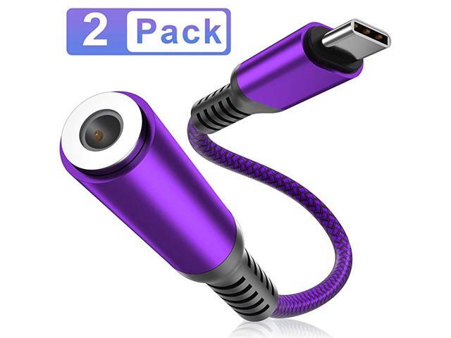 C to 35mm Adapter 2PackType C Male 35mm Female Headphone Jack Audio ConverterAux Cable for Samsung Galaxy S20 Ultra Plus 20 Note 10 S21 21Google