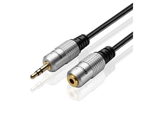 AUX Headphone 35mm Extension Cable 3 Feet Male to Female Extender Audio Auxiliary Jack Adapter Wire Cord Plug Connector for iPhone iPod iPad