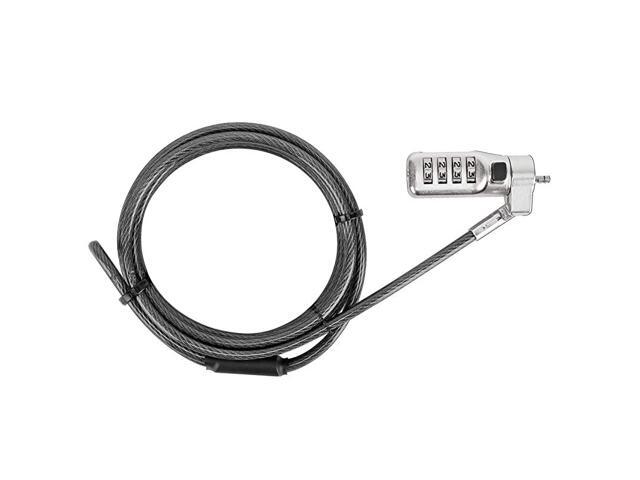 DEFCON 3in1 Universal Resettable Combo Cable Lock for Laptop Computer and Desktop Security ASP86RGL