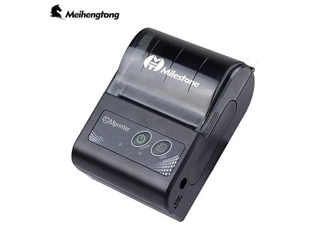 Mobile Thermal Receipt Printer Handheld 2 Inches 58mm Mini Portable Bluetooth 40 Receipt Printer Wireless with Rechargeable Battery Compatible with