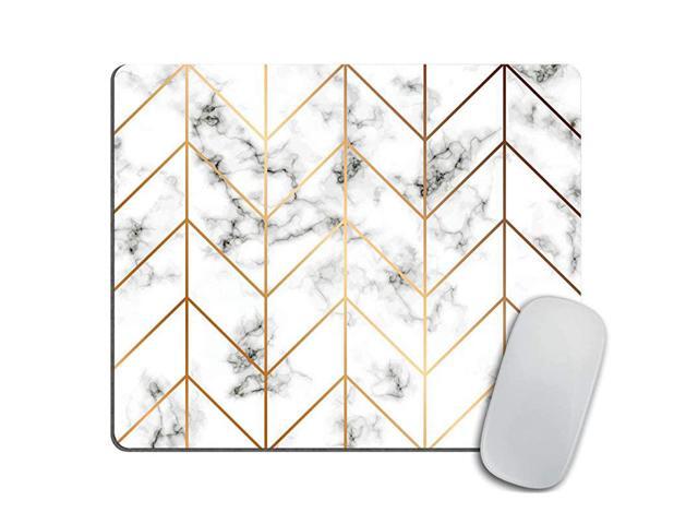 Texture Mouse pad Golden Geometric Lines Mousepad Black and White marbling Surface Mouse pad