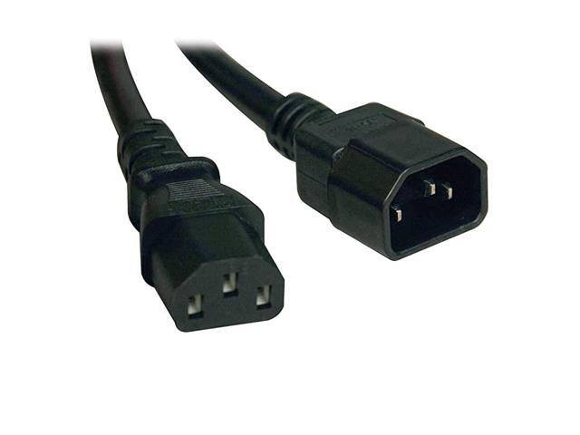 HeavyDuty Power Extension Cord 15A 14AWG IEC320C14 to IEC320C13 6ftP005006