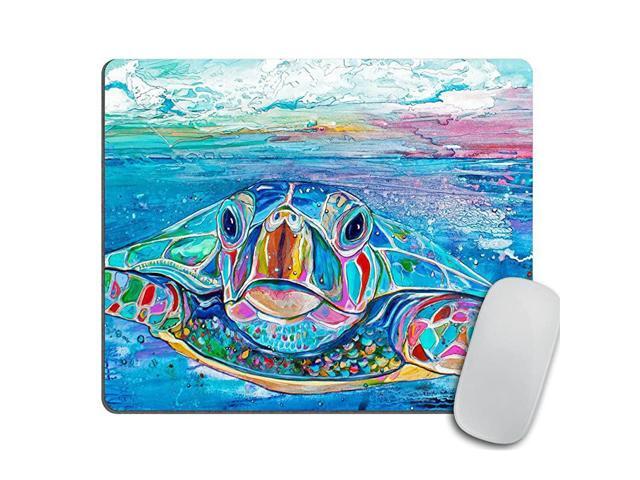 Turtle Mouse Pad turtle Mouse Pad Turtle Mouse Pad Gift for Her Beach House Decor Rectangle