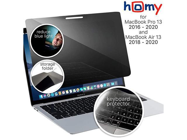 Privacy Screen Protector for MacBook Air Retina 13 inch 20182021 Pro 13 20162019 Bonus Keyboard Cover Easy OnOff Security Filter A1932 A2179 A1706