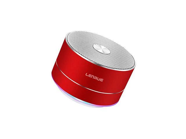 Portable Wireless Bluetooth Speaker with BuiltinMicHandsfree CallAUX LineTF CardHD Sound and Bass for iPhone Ipad Android Smartphone and More Red
